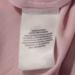 Pre Owned Ralph Lauren Pink Cotton Knit Slim Fit Oxford Shirt S