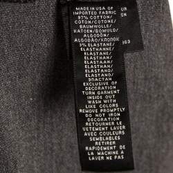 مملوكة مسبقًا تي شيرت بولو رالف لورين تفاصيل شعار معدن بيك قطن رمادي شاركول  XL