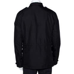 مملوكة مسبقًا جاكت رالف لورين اسكيب أزرار أمامية أسود  L 