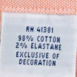 Pre Owned Ralph Lauren Light Orange Stretch Oxford Slim Fit Shirt M