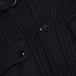 مملوكة مسبقًا Ralph Lauren Black Cashmere & Wool Knit Shawl Collar Cardigan XL