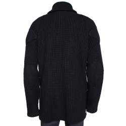 مملوكة مسبقًا Ralph Lauren Black Cashmere & Wool Knit Shawl Collar Cardigan XL