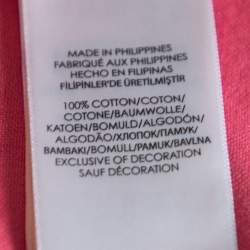 Pre Owned Ralph Lauren Coral Pink Cotton Short Sleeve Slim Fit Shirt M