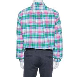 Pre Owned Ralph Lauren Multicolor Plaid Cotton Long Sleeve Button Front Shirt XL