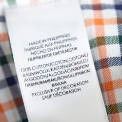 Pre Owned Ralph Lauren Multicolor Plaided Cotton Button Front Shirt XL