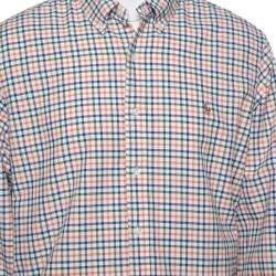 Pre Owned Ralph Lauren Multicolor Plaided Cotton Button Front Shirt XL