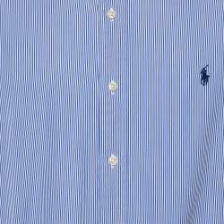 مملوكة مسبقًا Ralph Lauren Blue Striped Cotton Button Down Shirt XL 