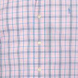 Pre Owned Ralph Lauren Pink Checked Cotton Long Sleeve Classic Fit Shirt S
