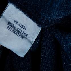 Pre Owned قميص رالف لورين أكسفورد أكمام طويل شبك وزن ريش أزرق مقاس كبير جدا