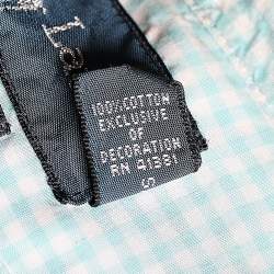 Pre Owned Ralph Lauren Green and White Check Cotton Long Sleeve Button Down Shirt XL