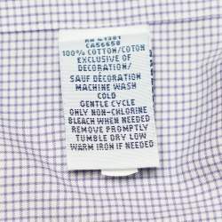 Pre Owned Ralph Lauren Purple Checkered Cotton Button Front Shirt 3XB