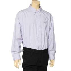 Pre Owned Ralph Lauren Purple Checkered Cotton Button Front Shirt 3XB
