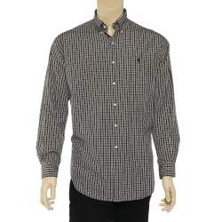 Pre Owned Ralph Lauren Brown Checkered Cotton Button Down Blake Shirt M