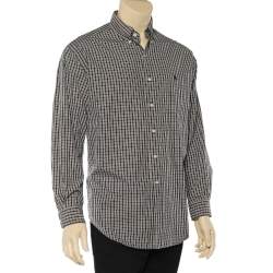 Pre Owned Ralph Lauren Brown Checkered Cotton Button Down Blake Shirt M