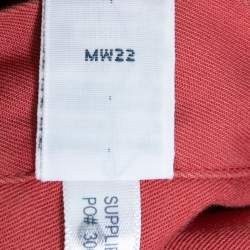 Ralph Lauren Red Cotton Button Front Classic Fit Shirt XL