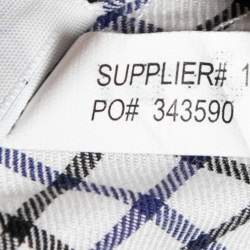 Ralph Lauren White Checked Cotton Button Front Classic Fit Shirt L