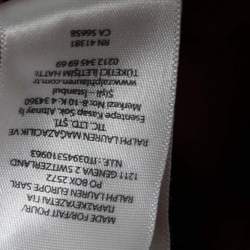 Pre Owned Ralph Lauren Maroon Featherweight Mesh Cotton Long Sleeve Shirt L