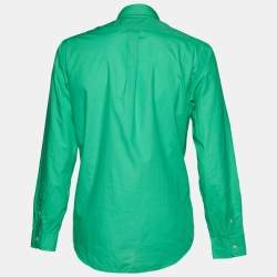 Ralph Lauren Green Cotton Button Front Shirt L