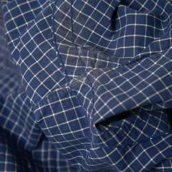 Pre Owned Ralph Lauren Blue Checked Patterned Cotton Button Down Shirt M