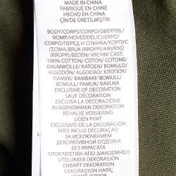 Pre Owned Ralph Lauren Green Cotton Slim Fit Button Front Shirt M
