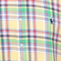 Pre Owned Ralph Lauren Multicolor Checkered Cotton Button Front Shirt L