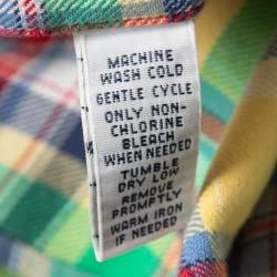 Pre Owned Ralph Lauren Multicolor Checkered Cotton Button Front Shirt L