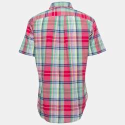 Ralph Lauren Multicolor Patterned Cotton Short Sleeve Shirt M