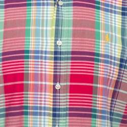 Ralph Lauren Multicolor Patterned Cotton Short Sleeve Shirt M