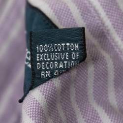 Pre Owned Ralph Lauren Purple Striped Cotton Full Sleeve Classic Fit Shirt M
