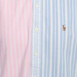 Pre Owned Ralph Lauren Multicolor Striped Cotton Full Sleeve Shirt L
