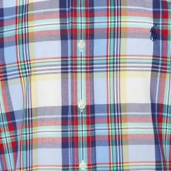 Pre Owned Ralph Lauren Muliticolor Cotton Checkered Half Sleeve Shirt M