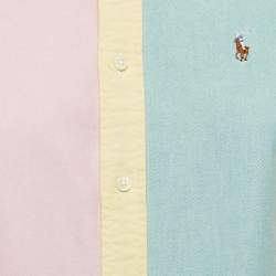 Pre Owned Ralph Lauren Multicolor Cotton Button Down Custom Fit Full Sleeve Shirt S