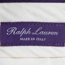 Pre Owned Ralph Lauren Cream Linen Trousers XL