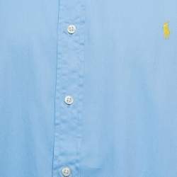 Pre Owned Polo Ralph Lauren Blue Cotton Beach Shirt XXL