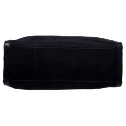 مملوكة مسبقًا Ralph Lauren Black Canvas and Leather Shopper Tote