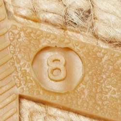 Pre Owned Ralph Lauren Purple Printed Fabric Slip On Espadrilles Loafers Size 41