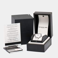 مملوكة مسبقًا Raymond Weil White Stainless Steel Toccata 5488-ST-0300 Men's Wristwatch 39 mm