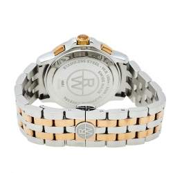 مملوكة مسبقًا Raymond Weil Cream Two-Tone Stainless Steel Tango Chronograph 4891 Men's Wristwatch 40 mm