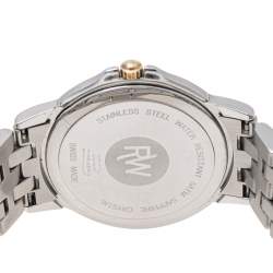 مملوكة مسبقًا Raymond Weil White Two Tone Stainless Steel Tango 5560 Men's Wristwatch 36 mm