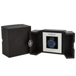 Pre Owned ساعة يد رجالية ريموند ويل نابوكو 7810 جلد ستانلس ستيل مطلي پي ڨي دي تيتانيوم سوداء 46 مم