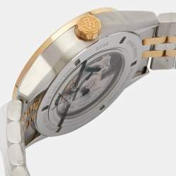 Raymond Weil Black Two-Tone Stainless Steel Freelancer 2738-STP-20001 Men's Wristwatch 42 mm
