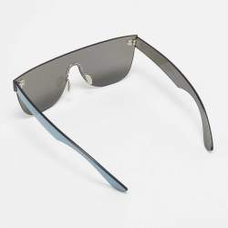 By Retrosuperfuture Grey Mirror Tuttolente Flat Shield Sunglasses
