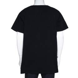 Rhude Black Vintage Wash Cotton Cobra Print Crew Neck T-Shirt XL