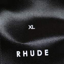 Rhude Black Vintage Wash Cotton Cobra Print Crew Neck T-Shirt XL