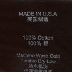 Pre Owned Rhude Black Graphic Print Cotton Relaxed Fit Beauty T-Shirt M