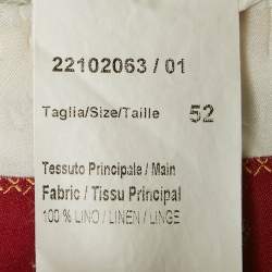 Pre Owned بدلة ريكي دي فلورنسا بيج مخطط بخطوط رفيعة مقاس إكس إكس لارج