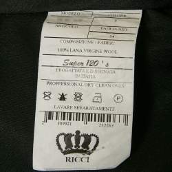 Pre Owned Ricci Di Napoli Burgundy Wool Slim Fit Suit Set XXL/XL 