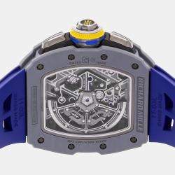 Pre Owned Richard Mille RM65-01 Split Chronograph RM65-01 FQ Automatic Black Quartz Carbon Men's Wristwatch 50mm