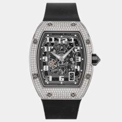 Pre Owned Pre-Owned Richard Mille RM67-01 Extra Flat RM67-01 WG DIA Automatic 38 mmx47 mm