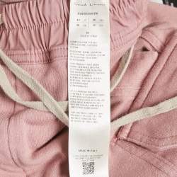 Pre Owned Rick Owens Pink Cotton Knit Mastodon Cargo Pants M